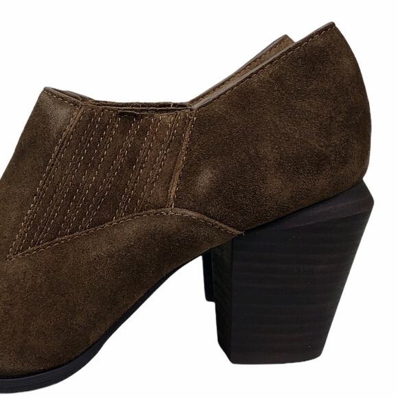 Splendid Hertha Block Heel Suede Booties Sable Brown Women's Size 8 NEW - Picture 8 of 13